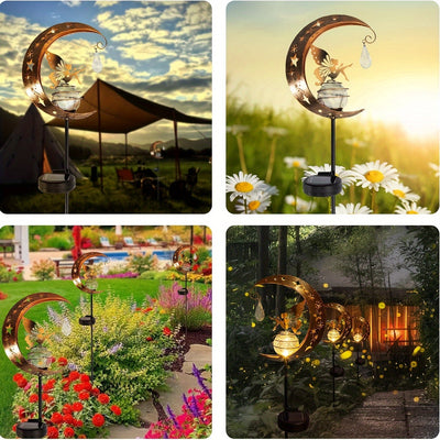 MoonGlow – Magisk Trädgårdslampa med Sol & Måne
