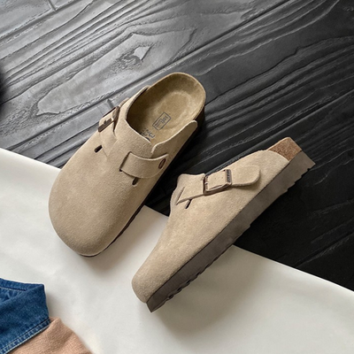 Boston-sandal i förstklassigt unisex-läder