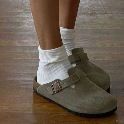Boston-sandal i förstklassigt unisex-läder